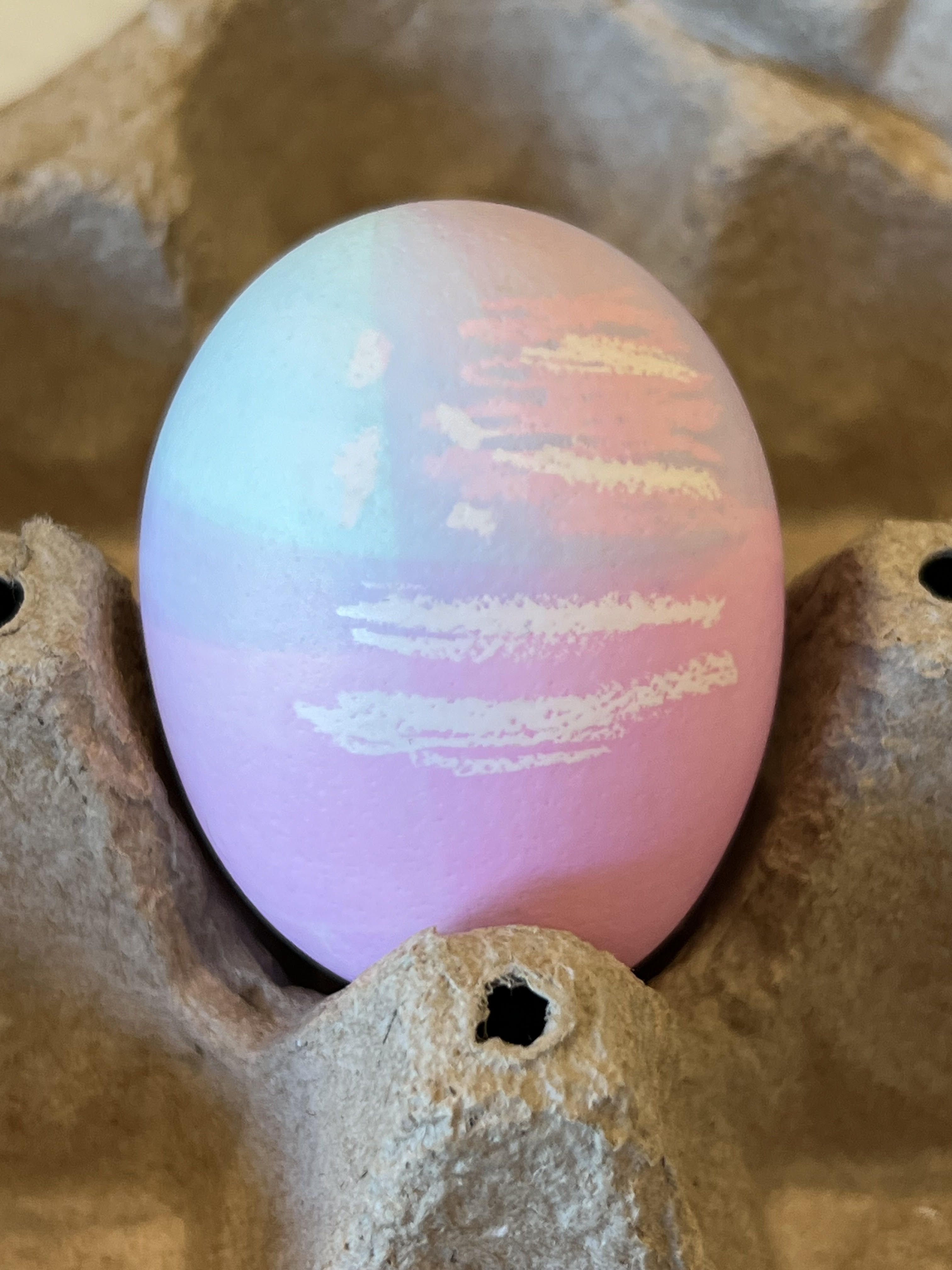 american flag on an egg