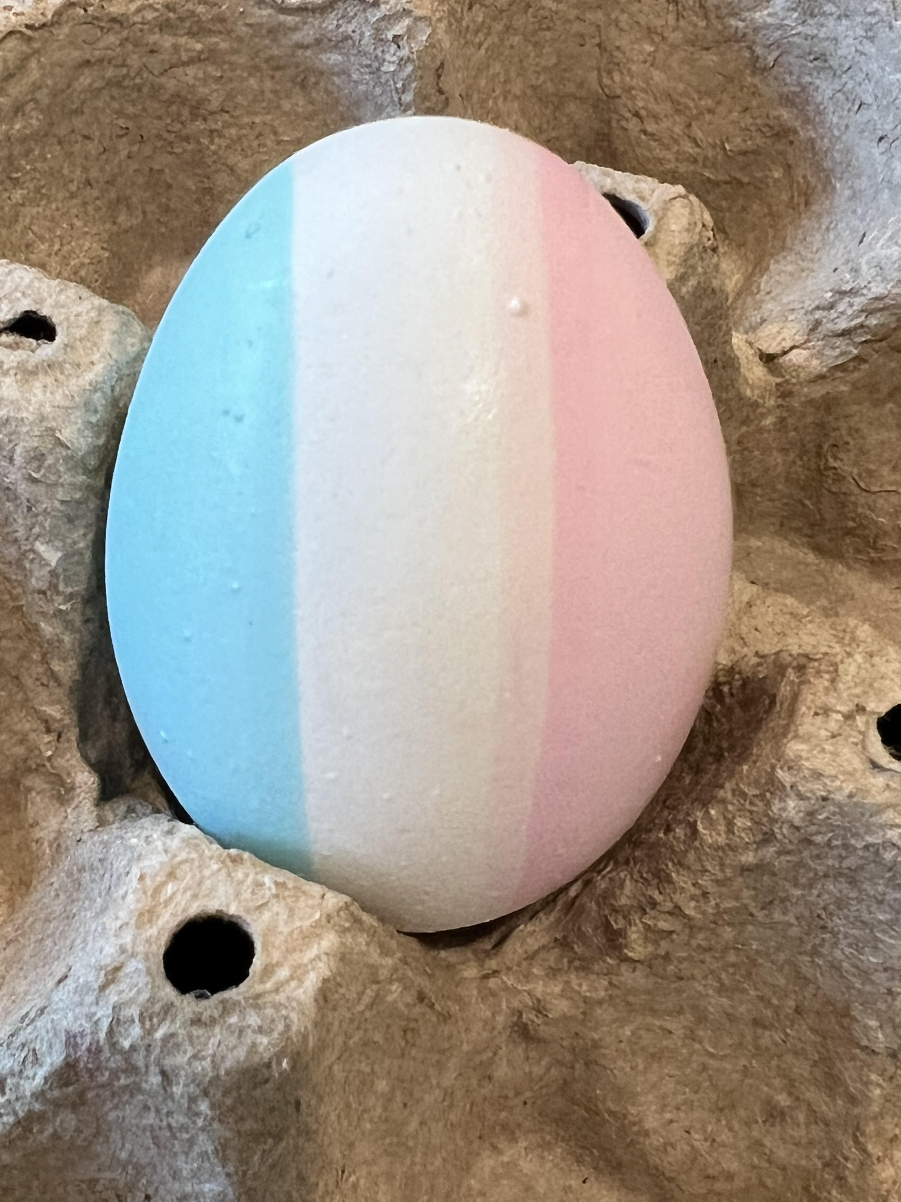 french flag on an egg